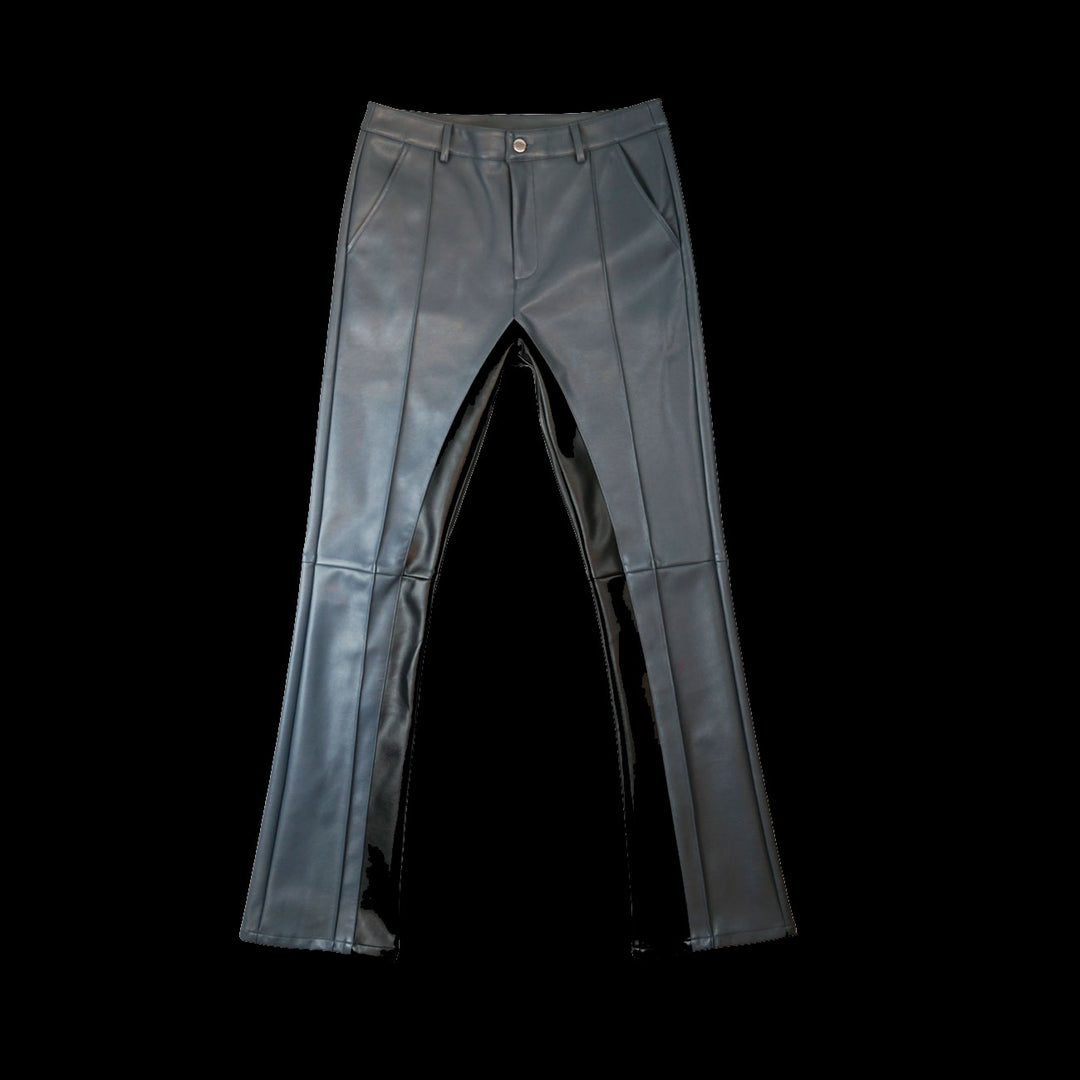 Todd Patrick Vegan Leather Pants (Ash Blue)