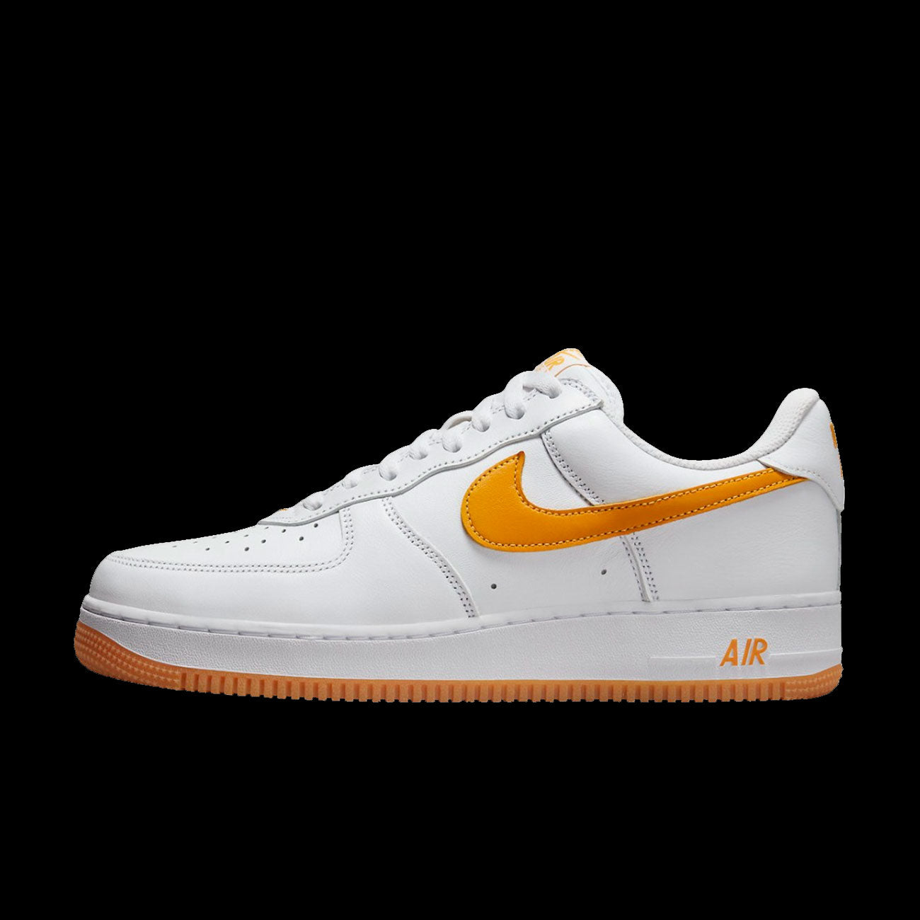 Nike Air Force 1 Low Retro (White/University Gold-Gum Yellow) â Two 18