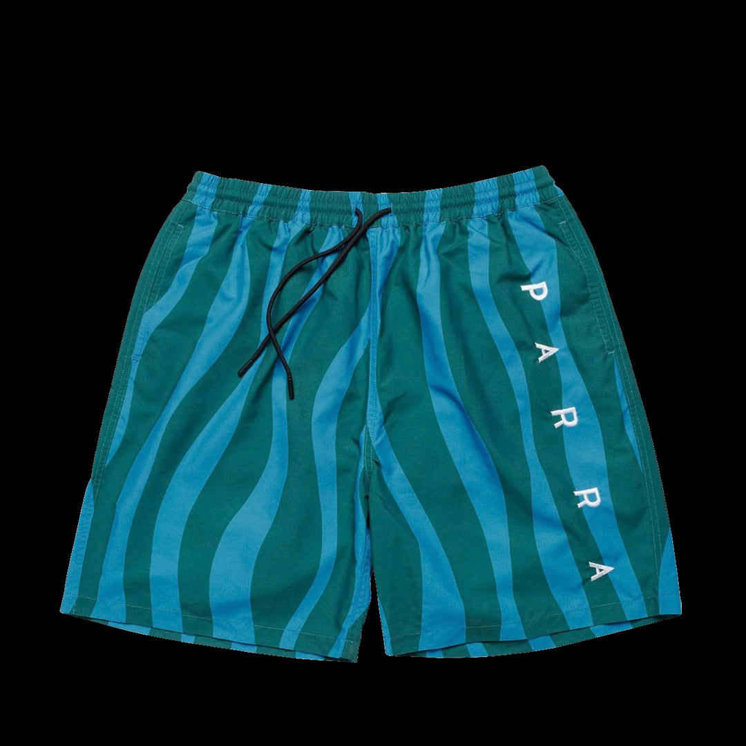 By Parra Aqua Weed Waves Swim Shorts (Greek Blue)