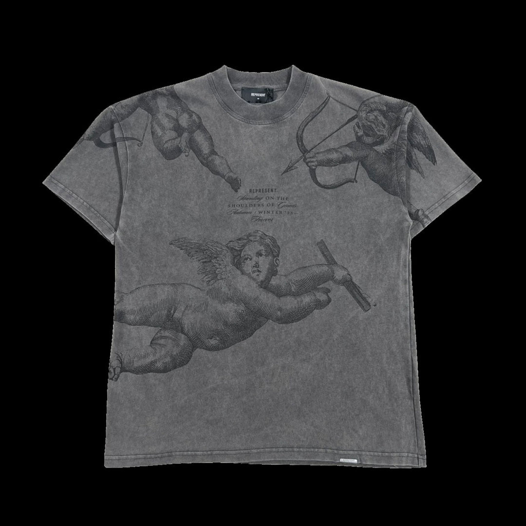 Represent Cherub All Over T-Shirt (Vintage Grey)