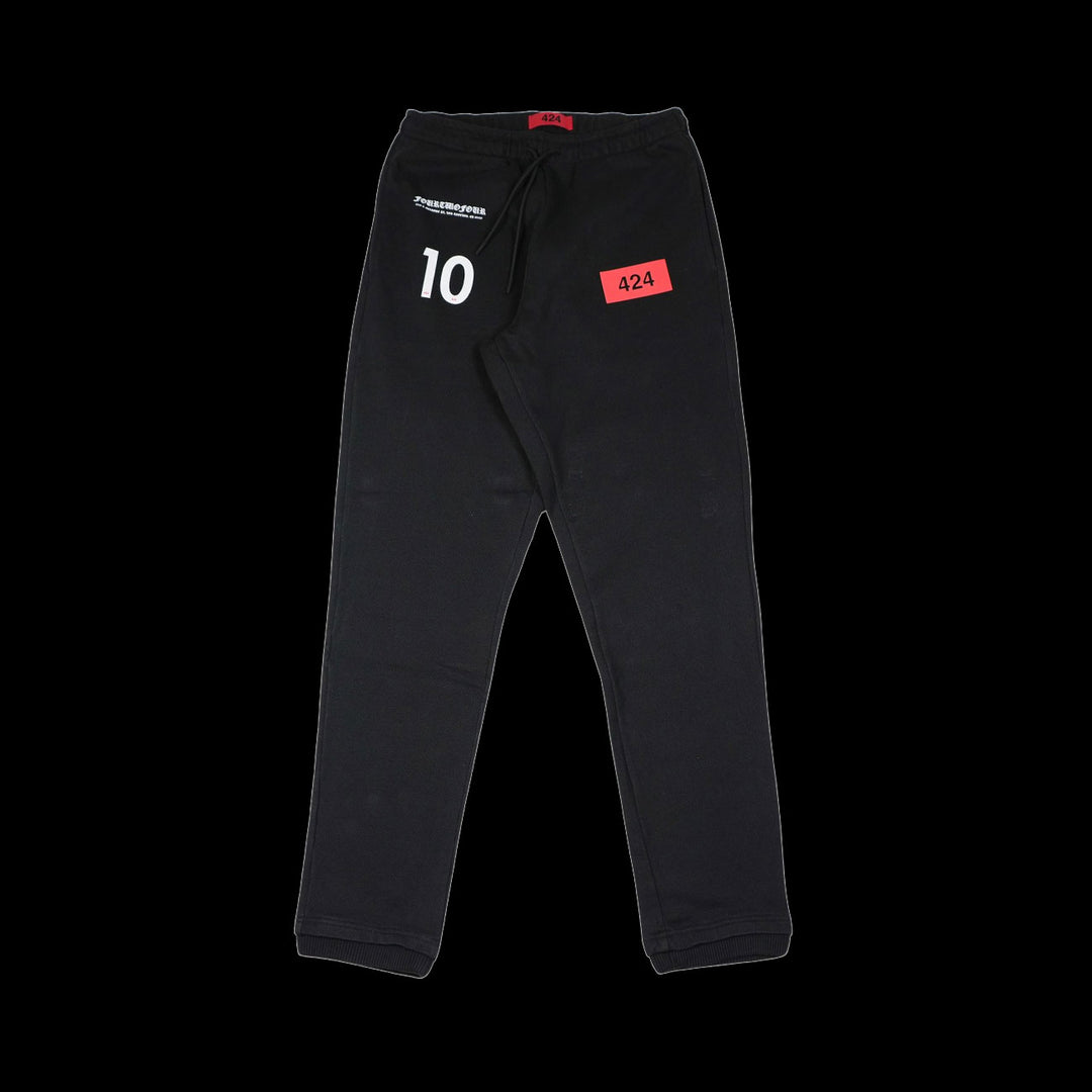 424 Pantalone Sportivo Stampato Sweatpants (Black)