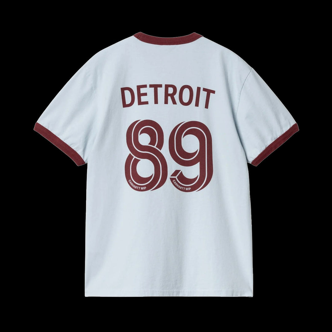 Carhartt WIP 89 Ringer T-Shirt (Air Sky/Mulberry)