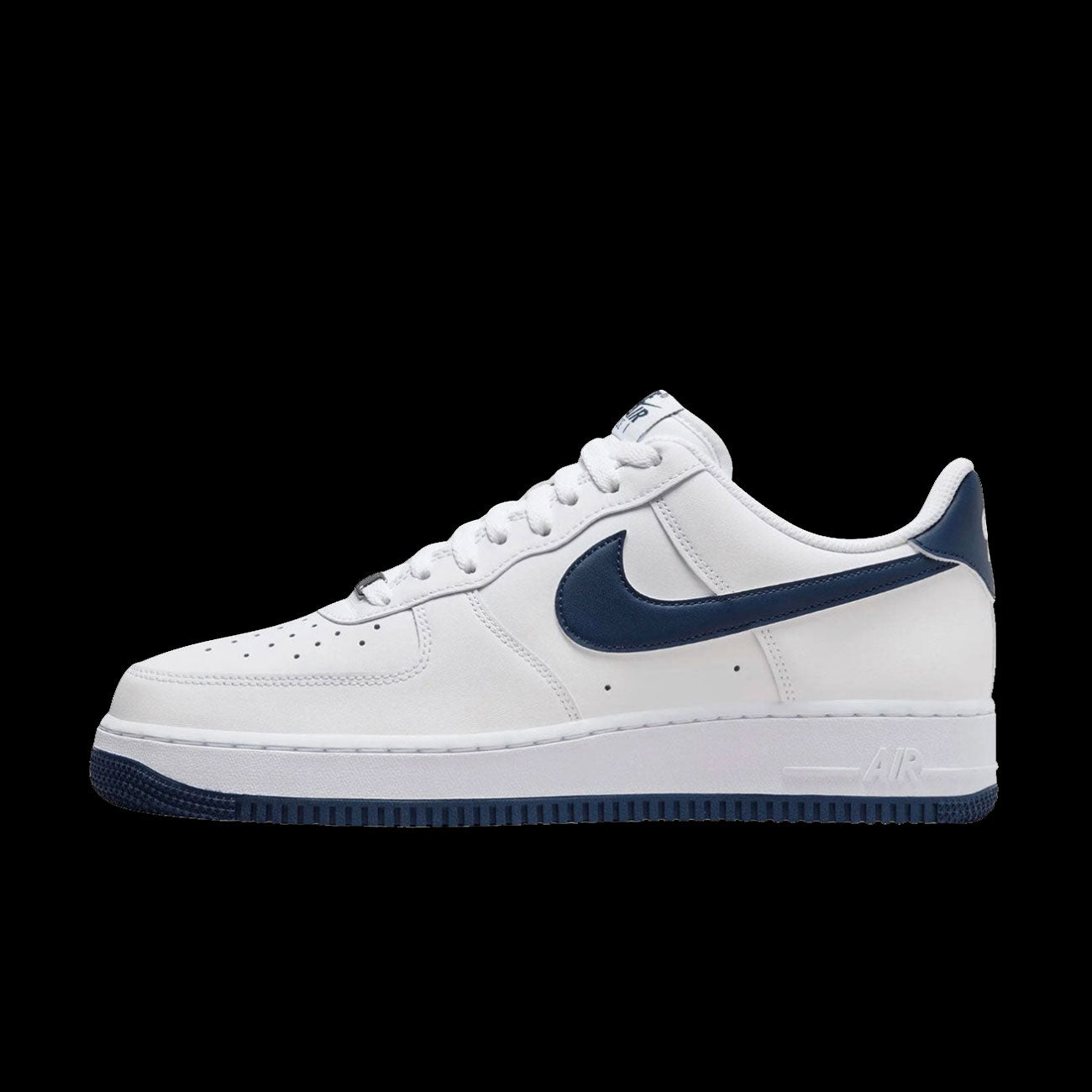 Navy blue and white af1 fashion