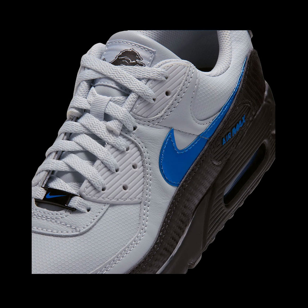Nike Air Max 90 Detroit Lions (Field Silver/Blue Spark-Black)