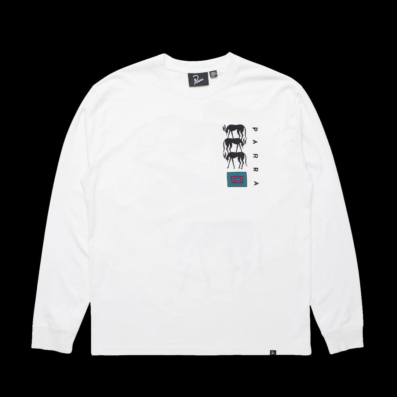 By Parra The Berry Farm Long Sleeve T-Shirt (White)