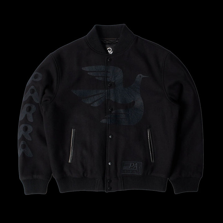 By Parra Not Movie Quality Varsity Jacket (Black)