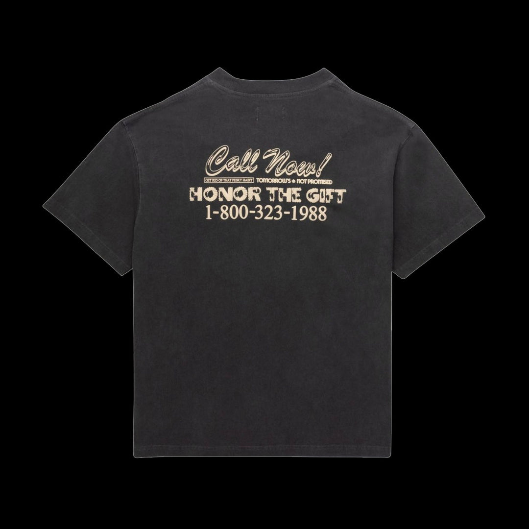 Honor The Gift Procrastination Hotline T-Shirt (Black)