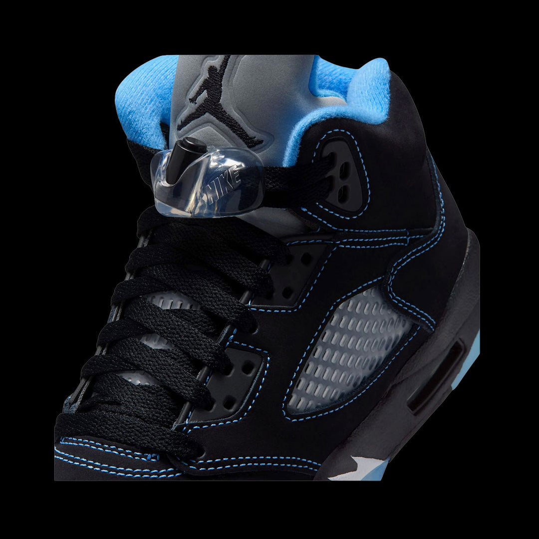 Air Jordan 5 Retro "Black Carolina" (GS)( Black/University Blue-White)