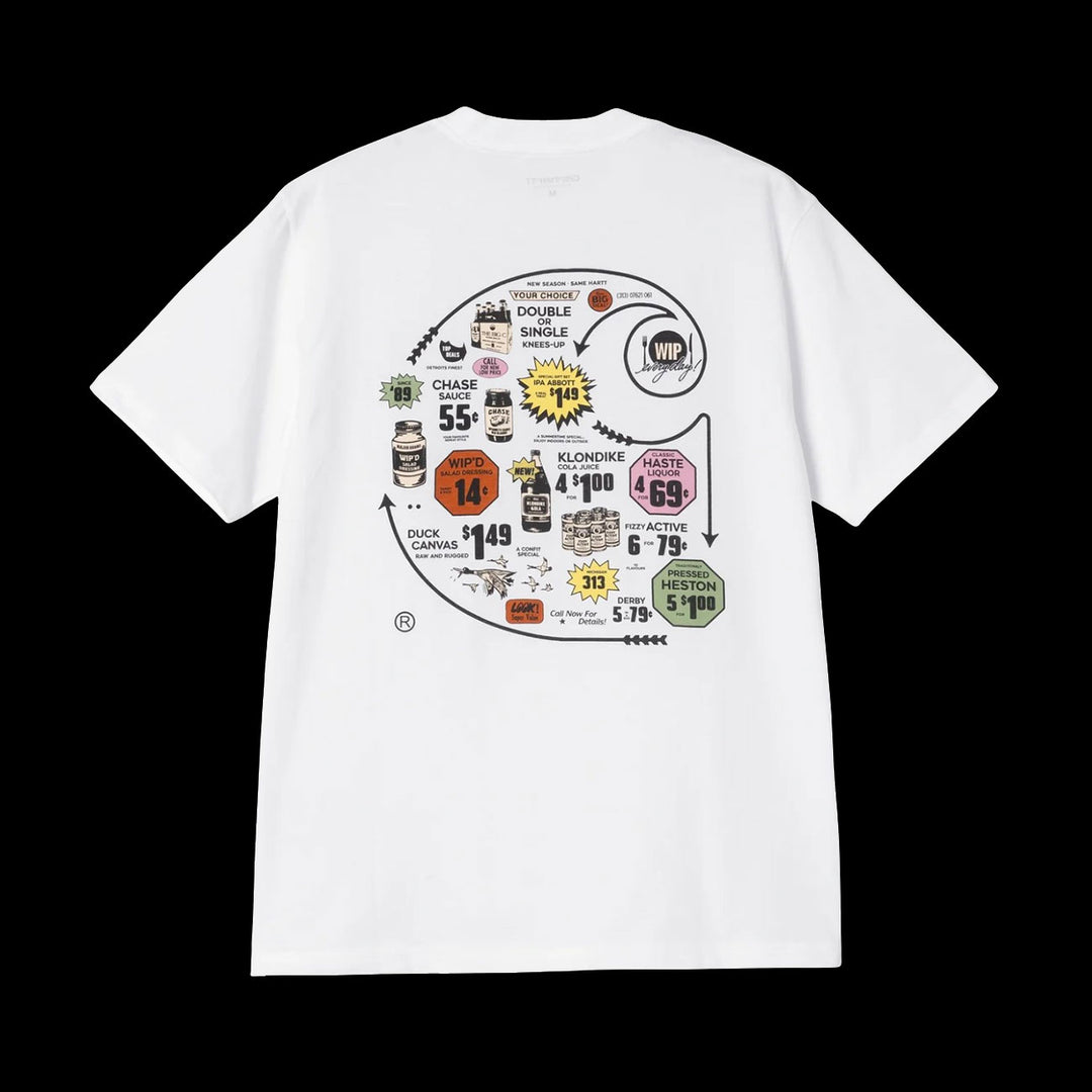 Carhartt WIP Catalogue C Logo T-Shirt (White)
