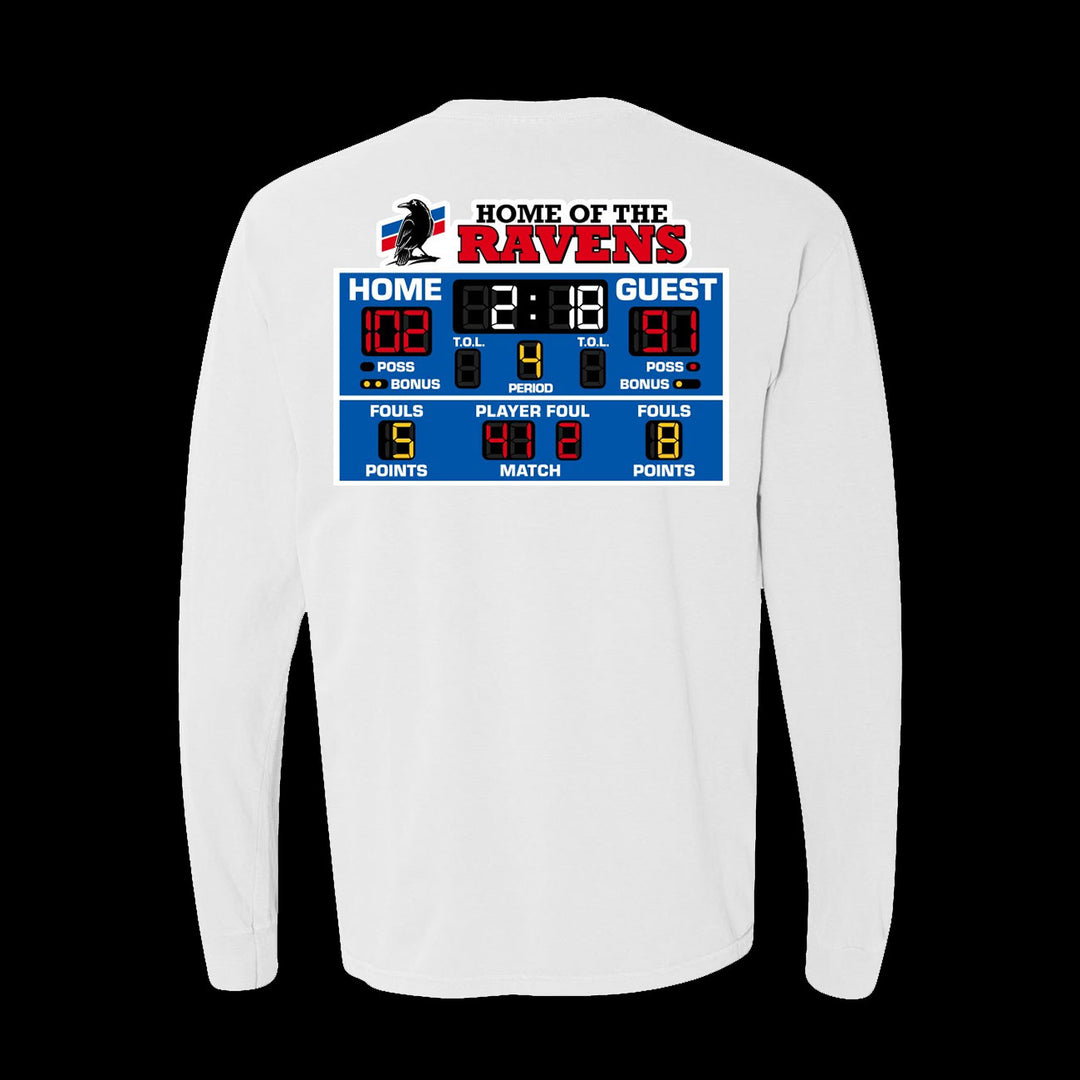 Two18 Check The Score Long Sleeve Tee (White)