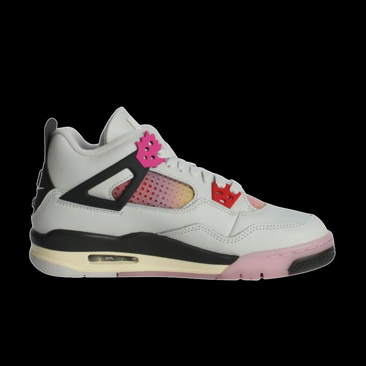 Air Jordan 4 Retro "Comic" (GS)(Off White/Fire Pink-Antracite)