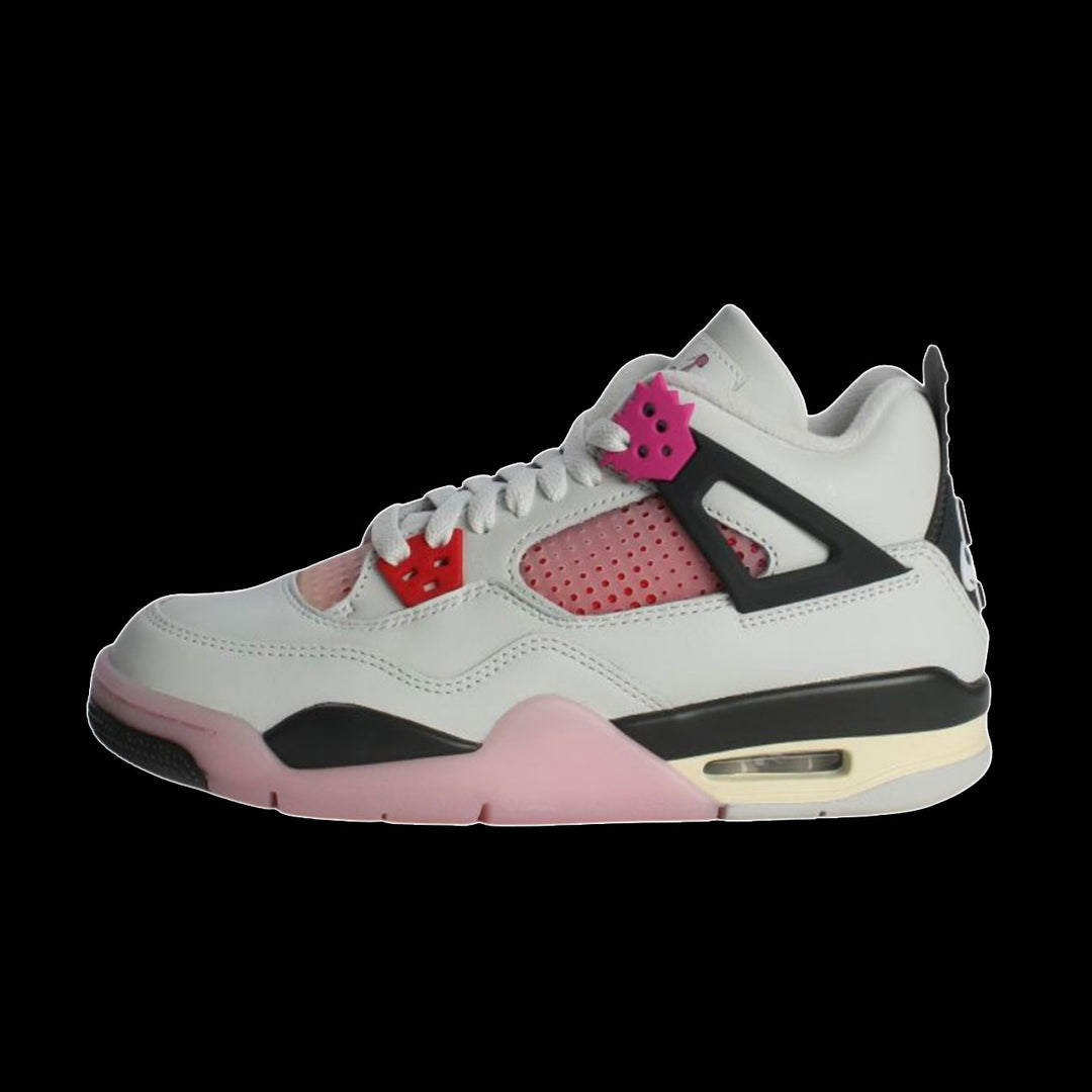 Air Jordan 4 Retro "Comic" (GS)(Off White/Fire Pink-Antracite)