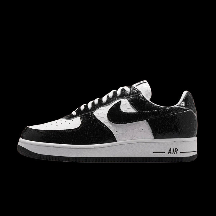 Air Force 1 Cracked Leather (Black/Black-White)