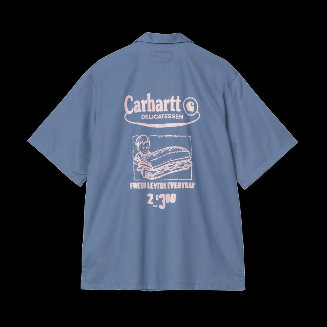 Carhartt WIP Deli Shirt (Blue Iris/Air Pink)
