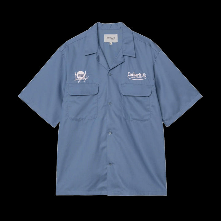 Carhartt WIP Deli Shirt (Blue Iris/Air Pink)