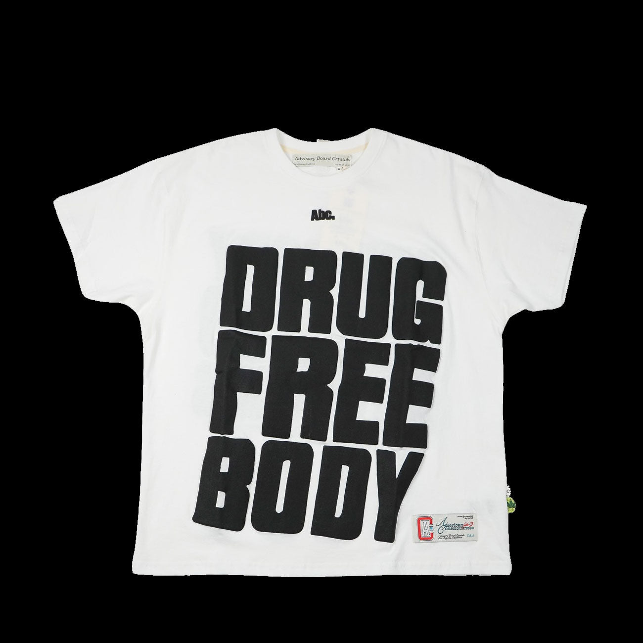 Advisory Board Crystals Drug Free Body T-Shirt (White)
