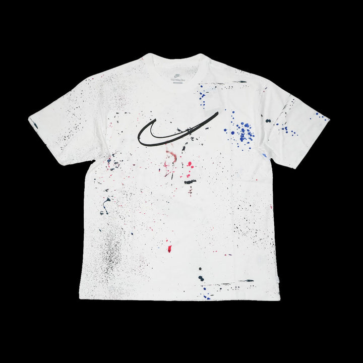 Nike Sportswear Paint Splatter T-Shirt (White/Black/Multi Color)