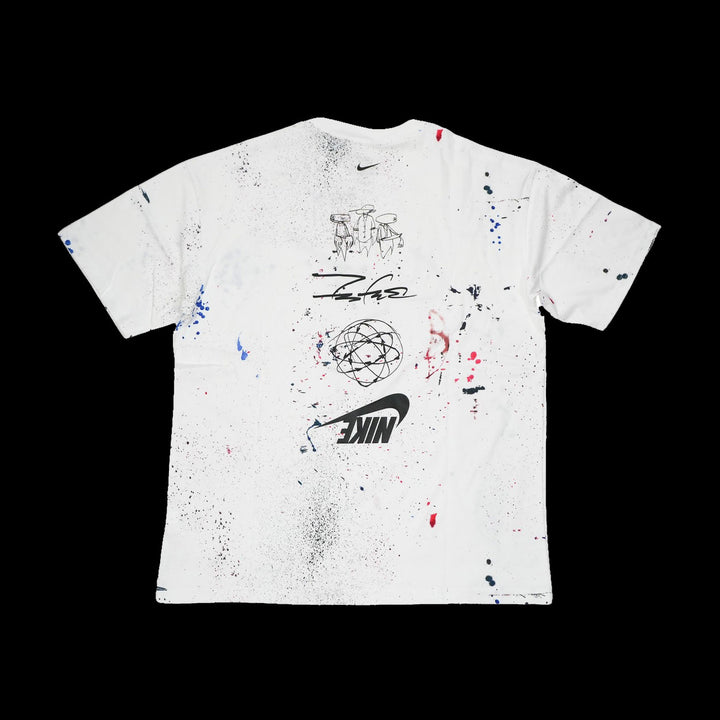 Nike Sportswear Paint Splatter T-Shirt (White/Black/Multi Color)