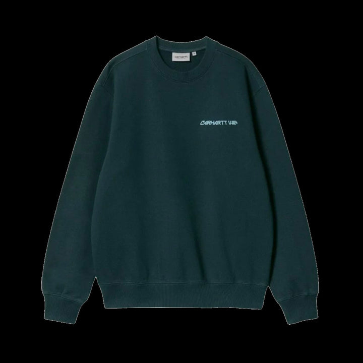 Carhartt WIP Greatest Flick Crewneck (Deep Lagoon)