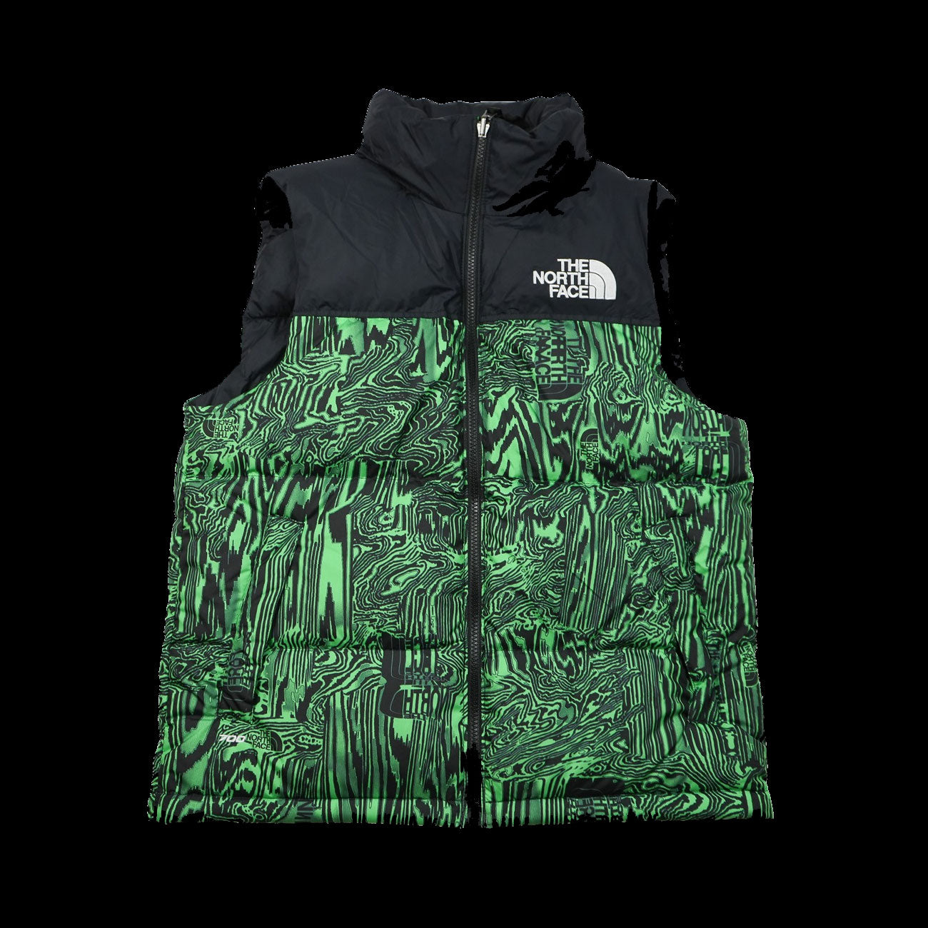 The North Face 96 Retro Nuptse Vest (Chlorophyll Green/Black) Two 18