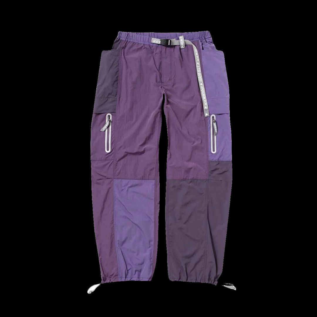Gramicci x And Wander US Patchwork Windbreaker Pants (Multi Purple)