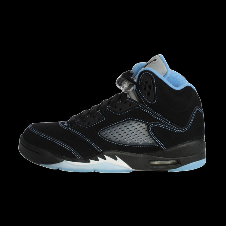 Air Jordan 5 Retro "Black Carolina" (GS)( Black/University Blue-White)