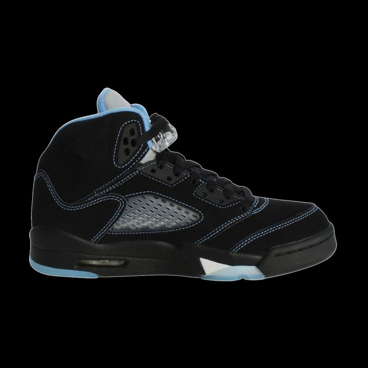 Air Jordan 5 Retro "Black Carolina" (GS)( Black/University Blue-White)