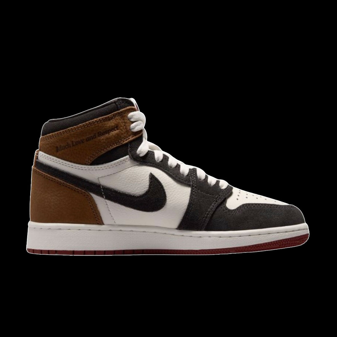 Air Jordan 1 High OG "Love Letter" (GS)(Shadow Brown/Team Red-Lt British Tan)