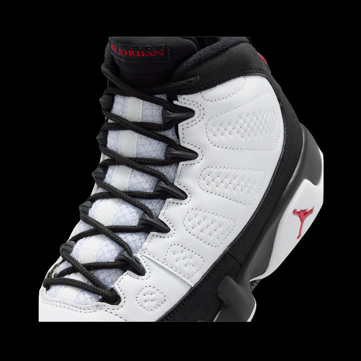 Air Jordan 9 Retro (GS)(White/True Red-Black)