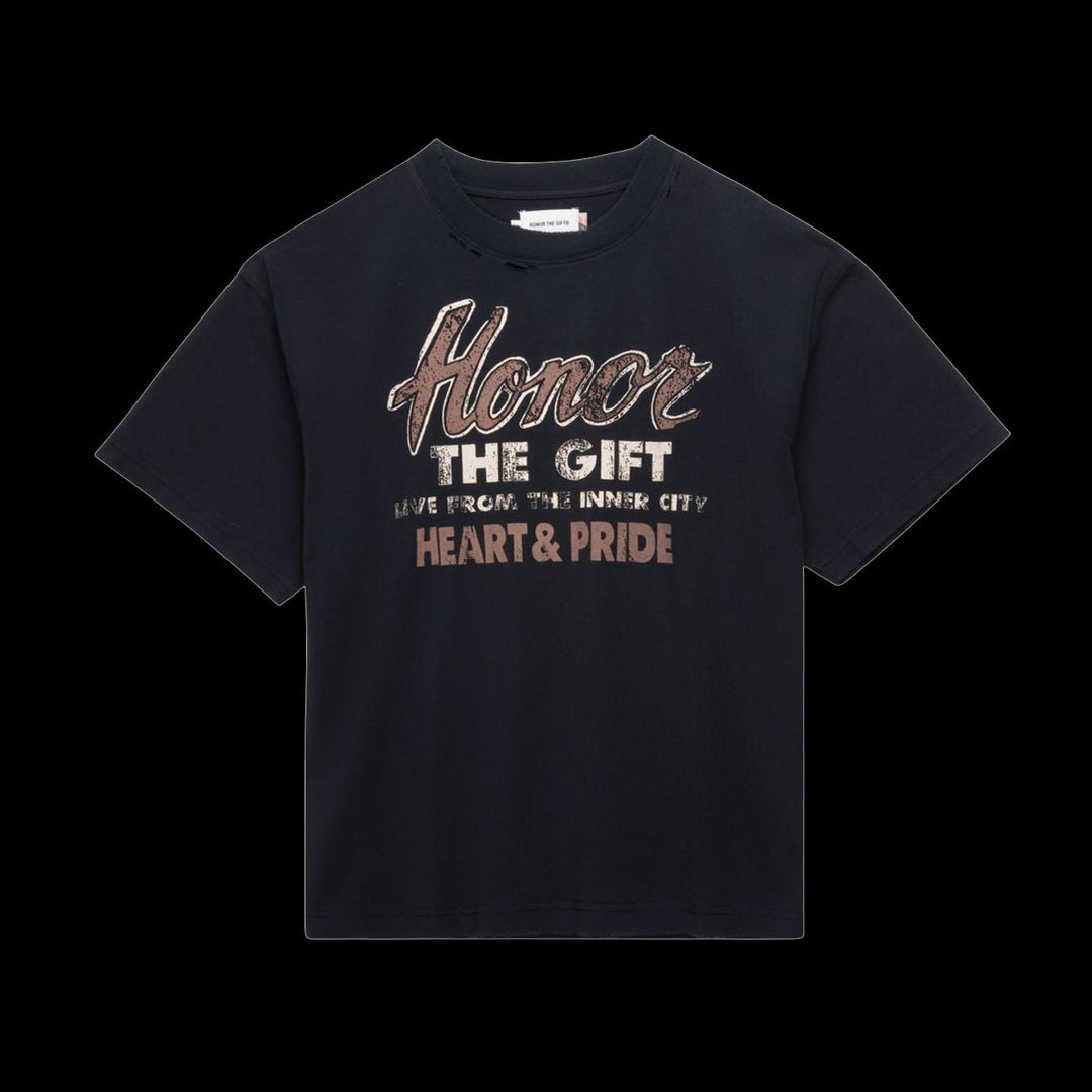 Honor The Gift Heart &amp; Pride T-Shirt (Black)