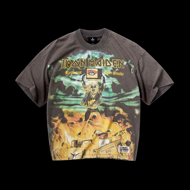 Represent Iron Maiden X Holy Smoke T-Shirt (Ash)