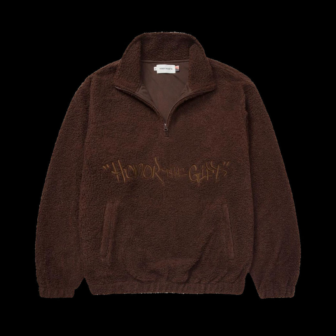 Honor The Gift Sherpa Pullover (Brown)
