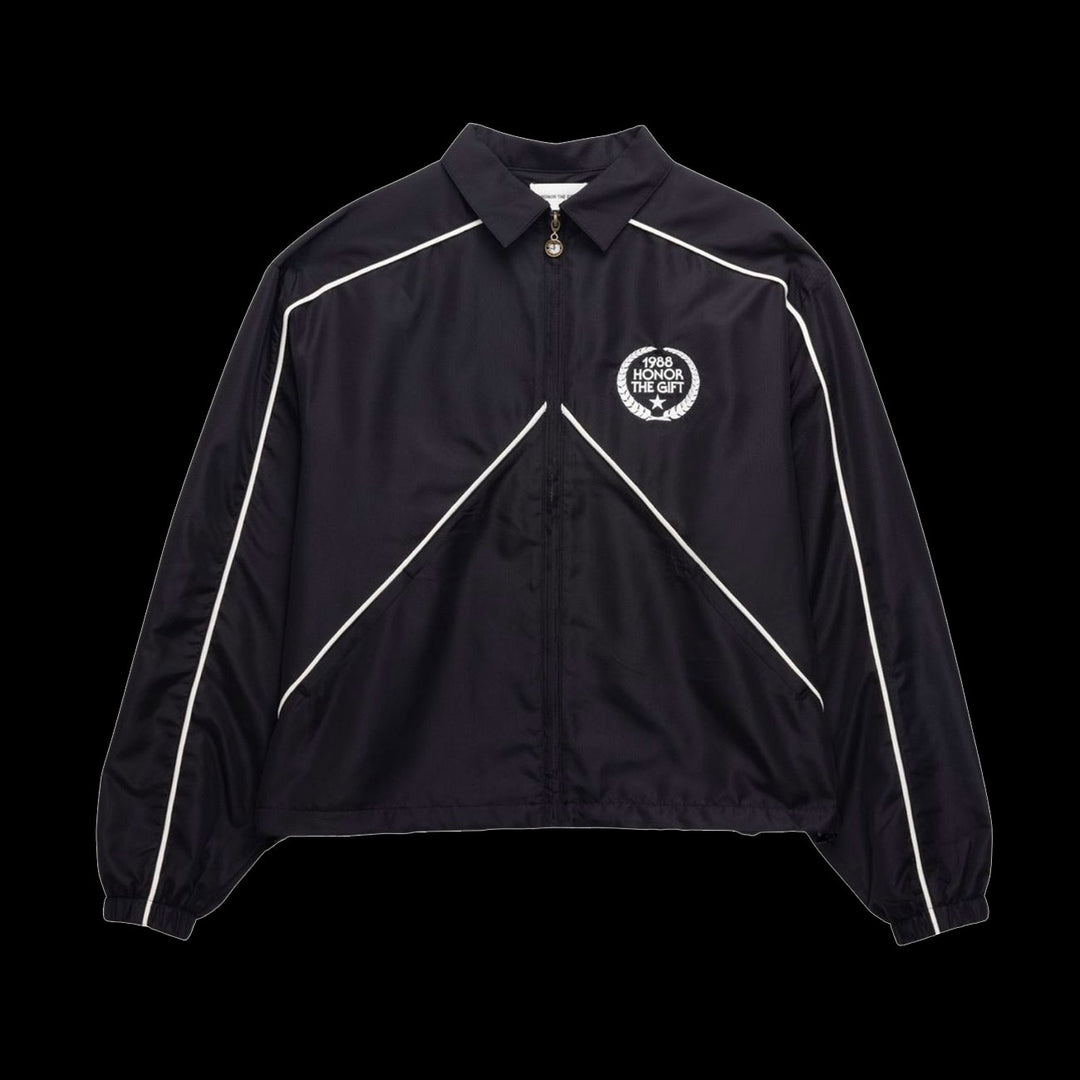 Honor The Gift Honeycomb Track Jacket (Black)