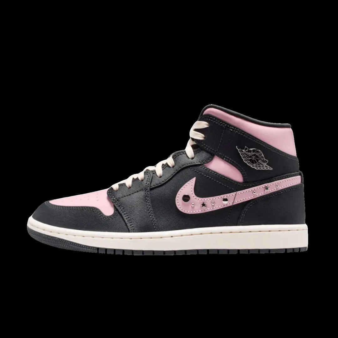 WMNS Air Jordan 1 Mid SE (Anthracite/Metallic Silver-Iced Carmine)