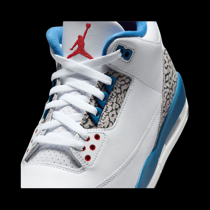 Air Jordan 3 Retro "True Blue (White/Fire Red-True Blue)