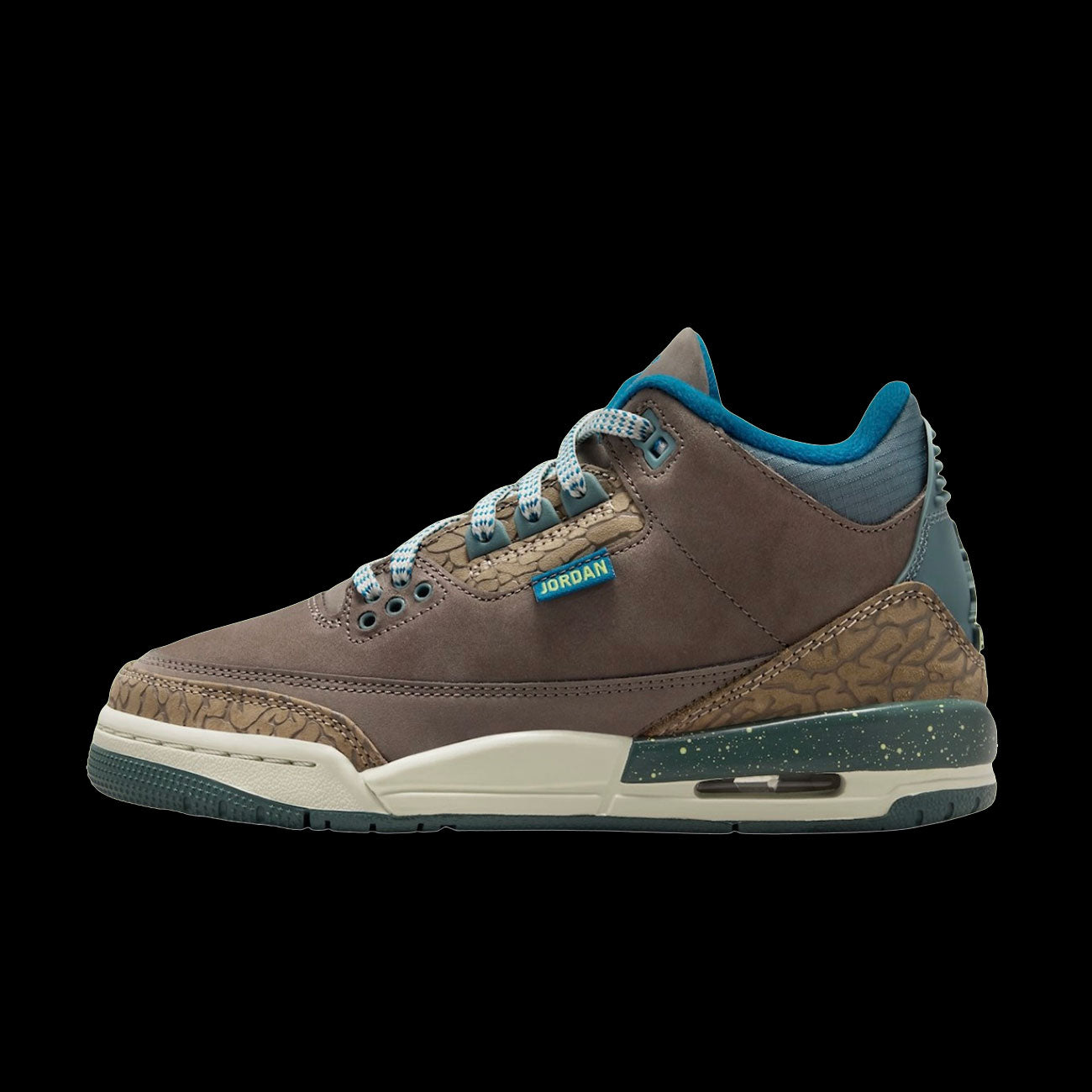 Air Jordan 3 Retro (GS)(Olive Grey/Green Abyss-Khaki-Sea Glass