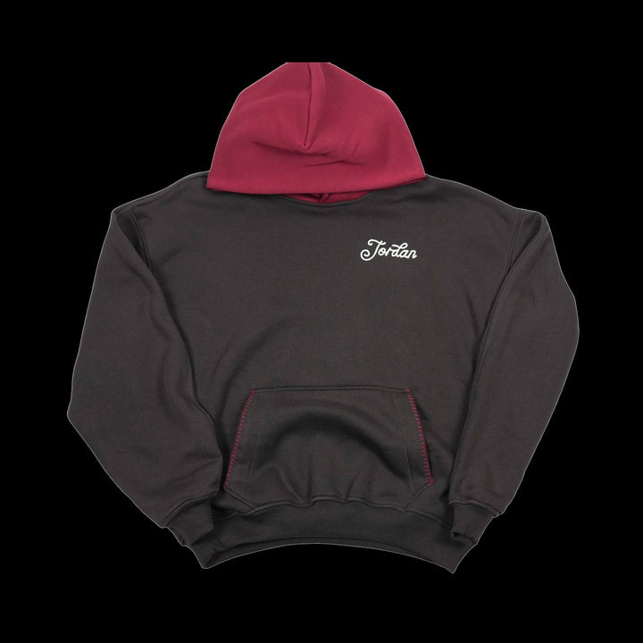 Air Jordan Brooklyn Oversized Hoodie (Shadow Brown/Team Red/Soft Pearl)