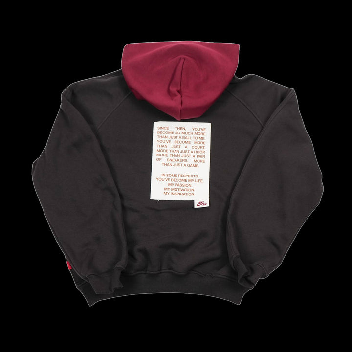Air Jordan Brooklyn Oversized Hoodie (Shadow Brown/Team Red/Soft Pearl)