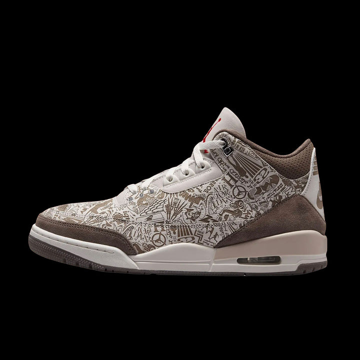 Air Jordan 3 Retro "Laser"(Phantom/University Red-Palomino-Sail)