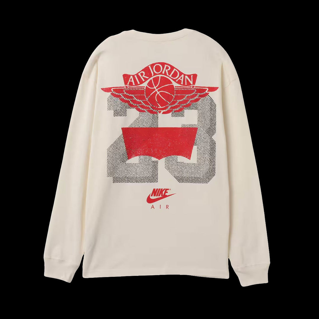 Air Jordan X Levi's Long Sleeve T-Shirt (Pale Ivory/Black/University Red)