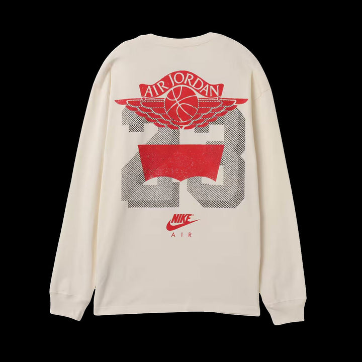 Air Jordan X Levi's Long Sleeve T-Shirt (Pale Ivory/Black/University Red)
