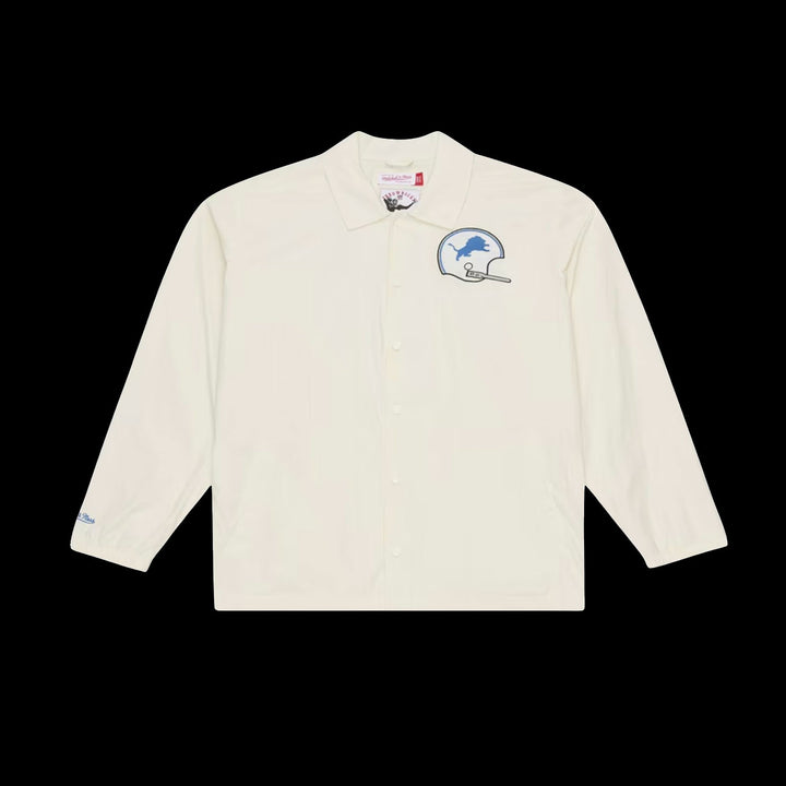 Mitchell &amp; Ness NFL Retro Roots Coaches Jacket Detroit Lions (Cream)