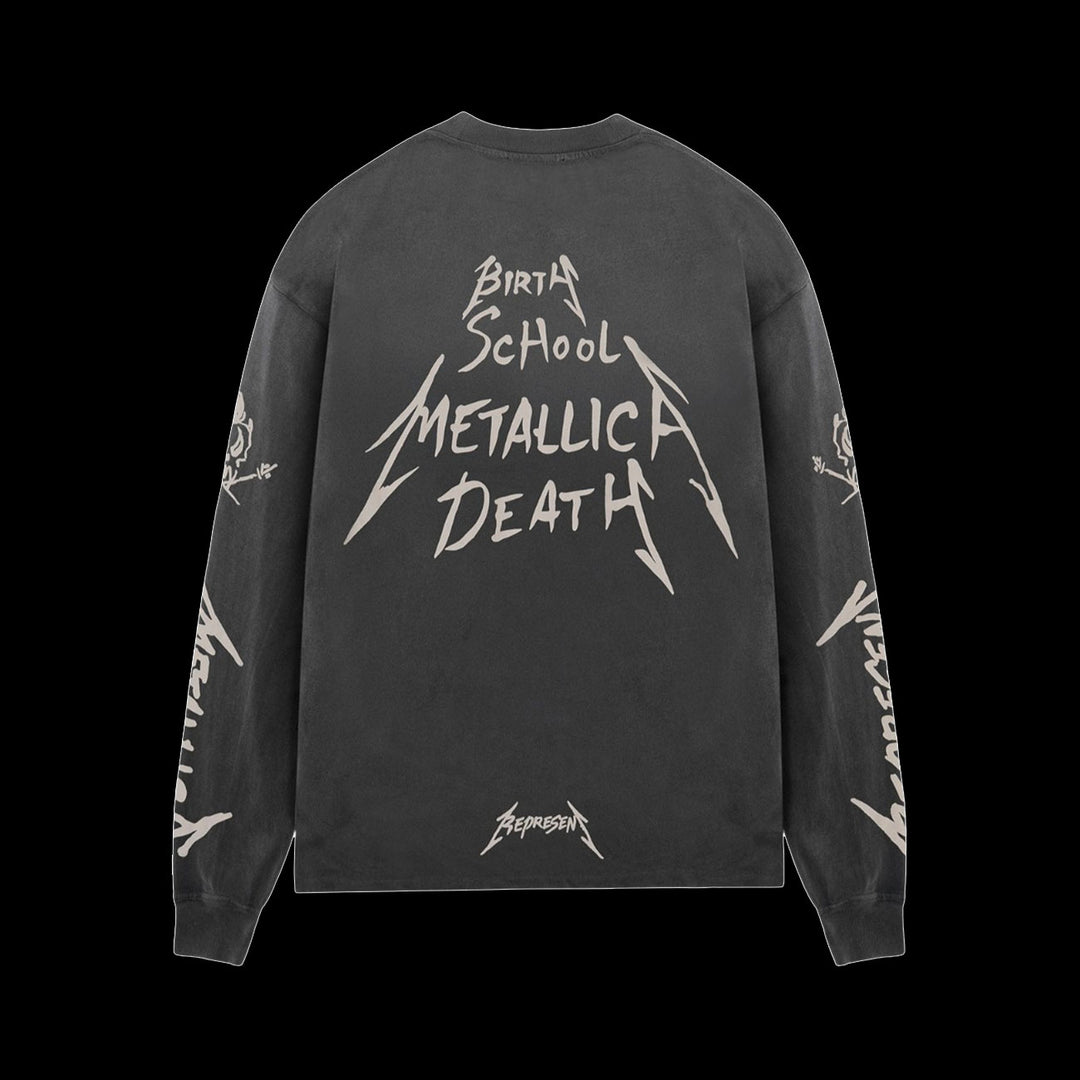 Represent Metallica Garage Inc L/S T-Shirt (Stained Black)