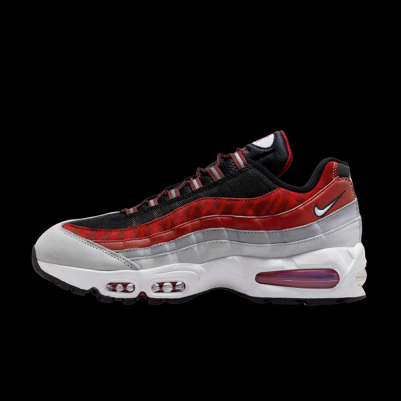 nike 95s black and red