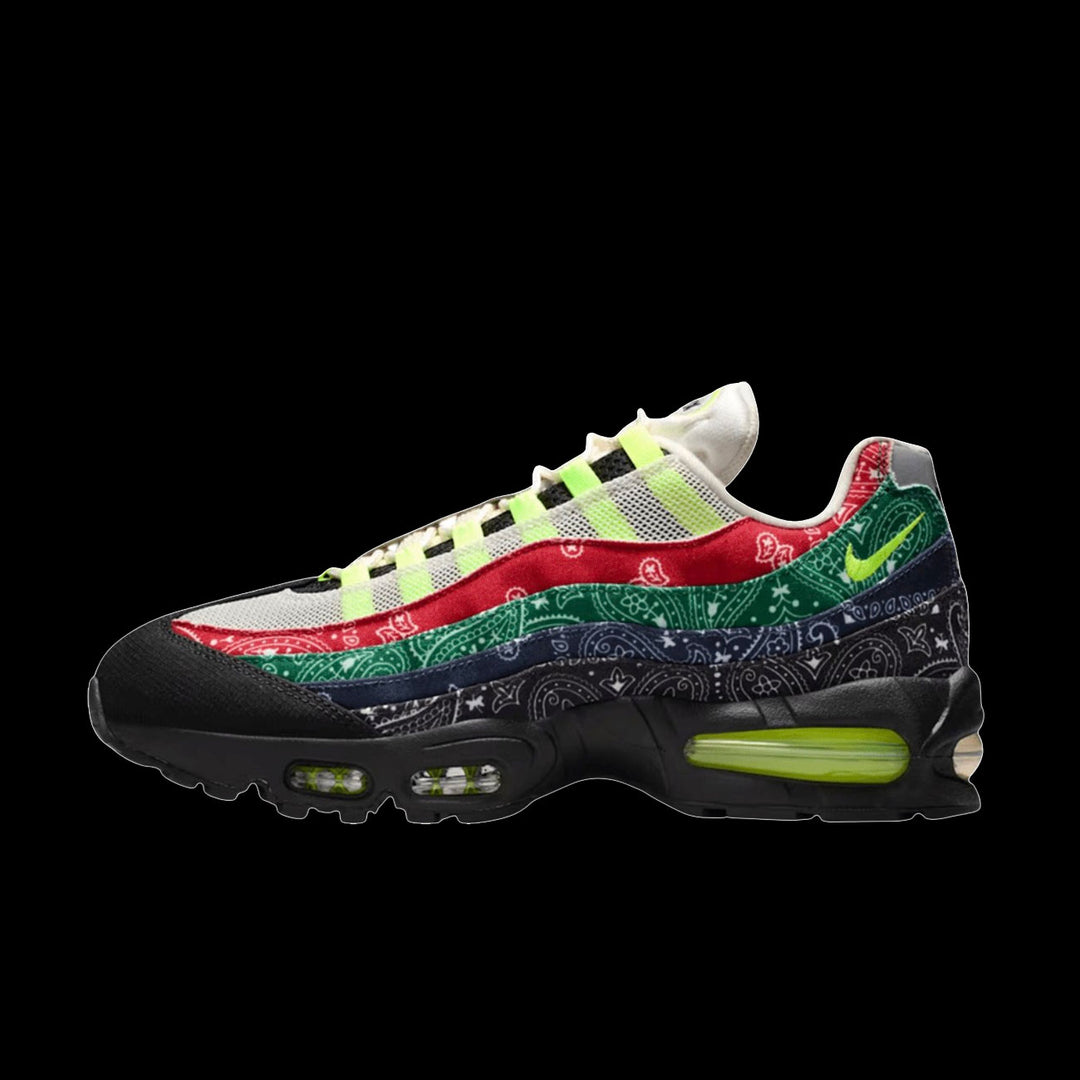 Nike Air Max 95 Big Bubble (Sail/Volt-University Red-Sport Green)