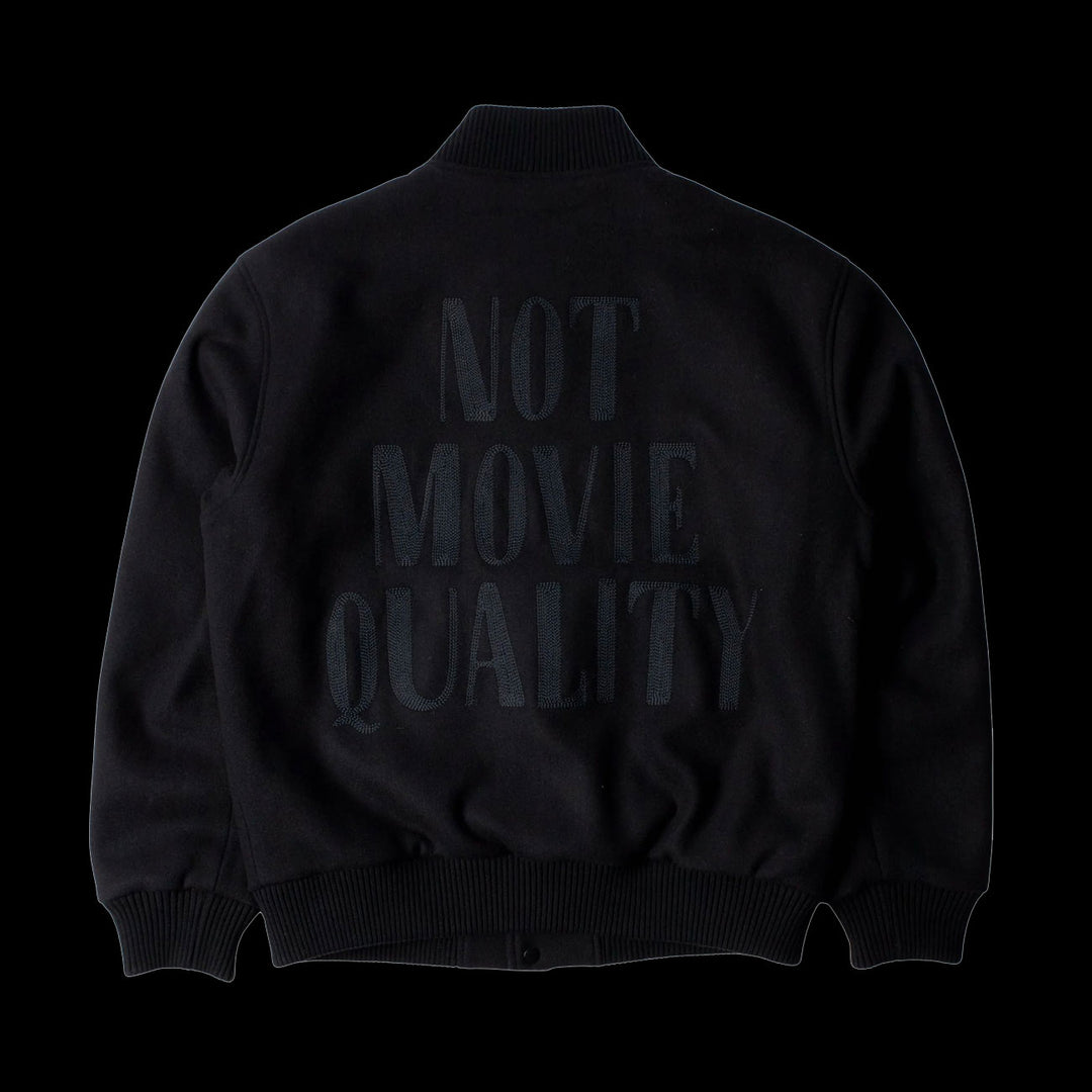 By Parra Not Movie Quality Varsity Jacket (Black)