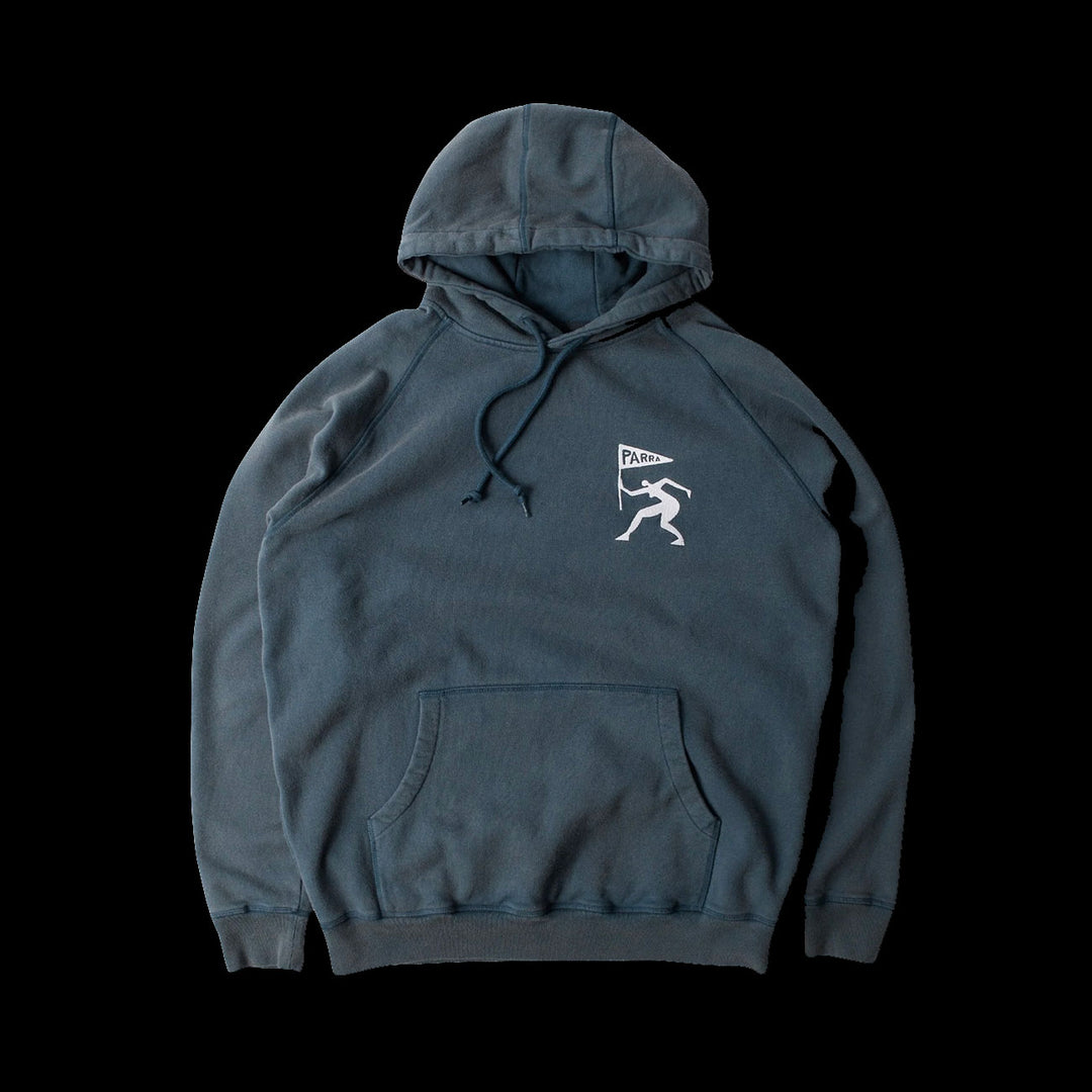 By Parra Neurotic Mini Flag Hoodie (Washed Blue)