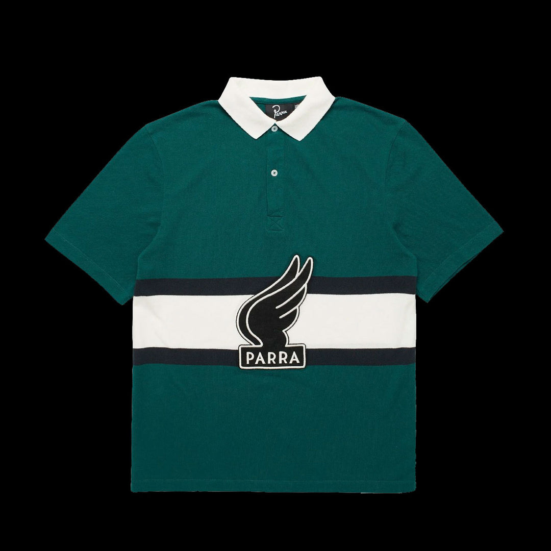 By Parra Winged Logo Polo Shirt (Teal/Off White)