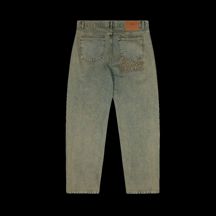 Patta Dirty Whiskers Denim Pants (Sandwashed Light Blue Denim)