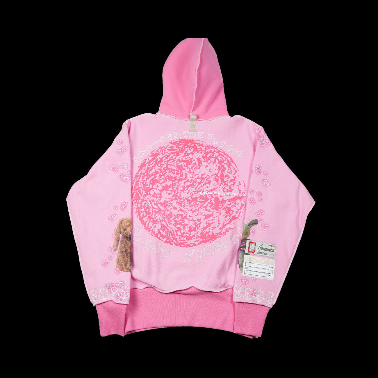 Advisory Board Crystals Flowers Forever Hoodie (Pink)